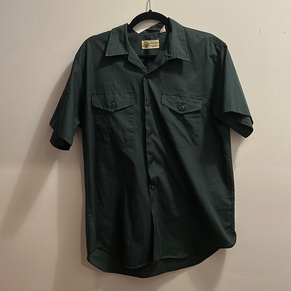 Vintage Dark Green Buttondown Medium
